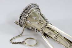 画像5: 純銀製(925) 1880年 特級　希少　ポジーホルダー (5)