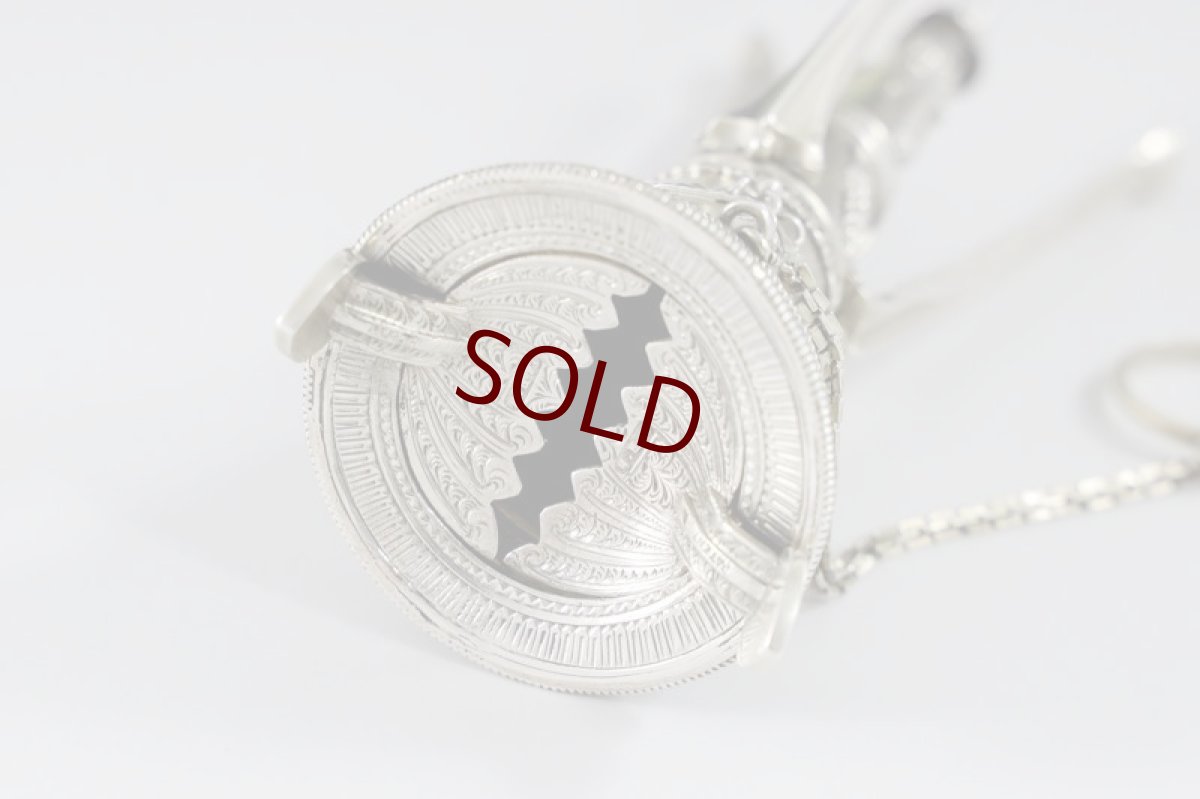 画像7: 純銀製(925) 1880年 特級　希少　ポジーホルダー (7)