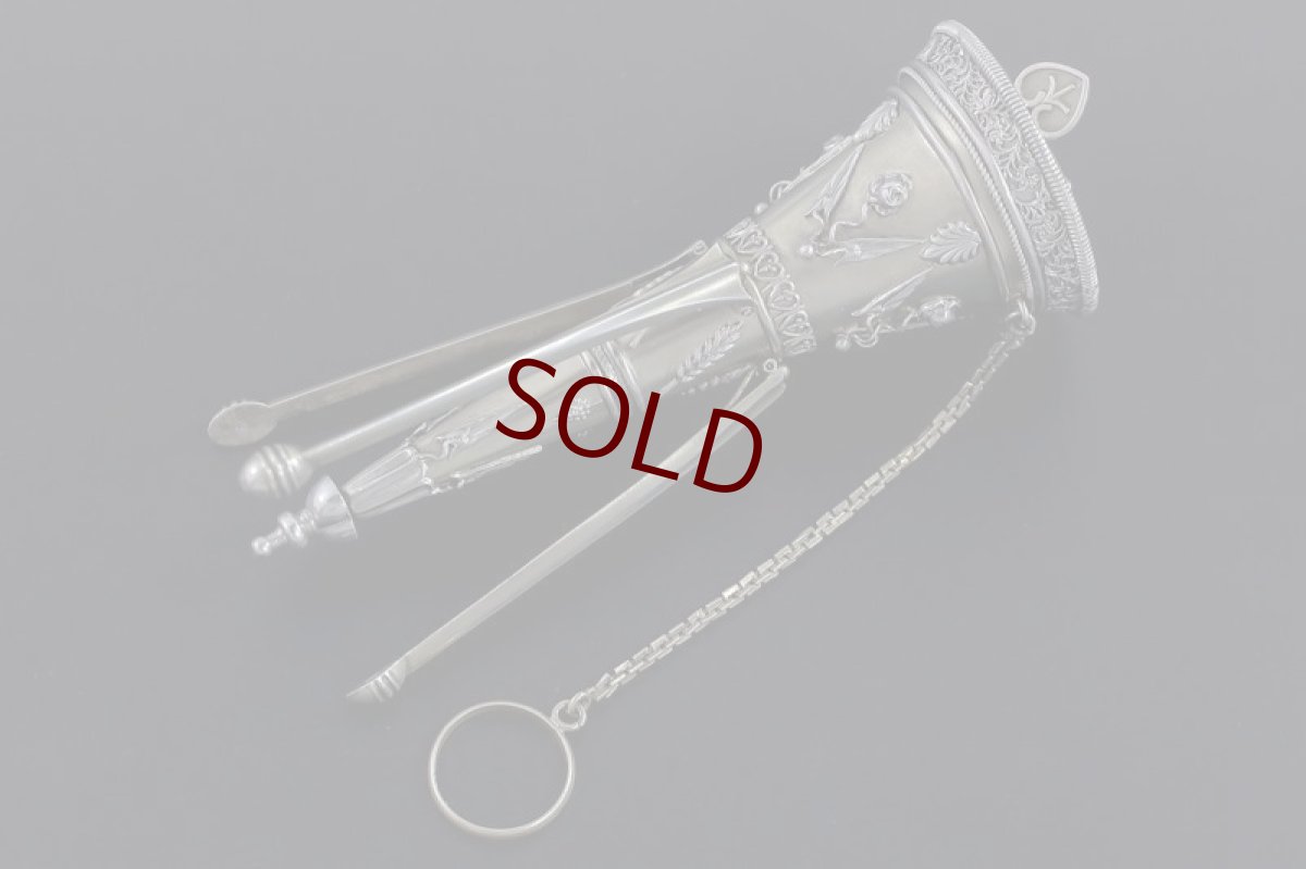 画像9: 純銀製(925) 1880年 特級　希少　ポジーホルダー (9)