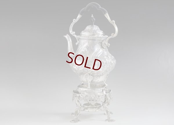 画像3: シルバープレート製　ヴィクトリアン　ロココ　バチェラーサイズ　ティーケトル