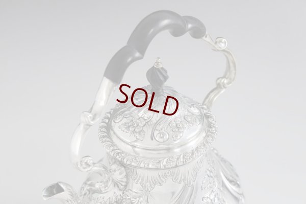 画像9: シルバープレート製　ヴィクトリアン　ロココ　バチェラーサイズ　ティーケトル