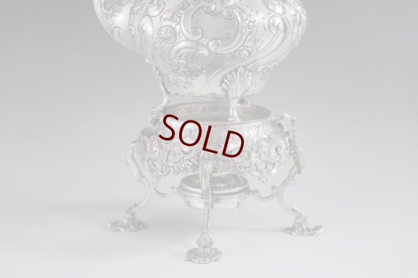 画像6: シルバープレート製　ヴィクトリアン　ロココ　バチェラーサイズ　ティーケトル