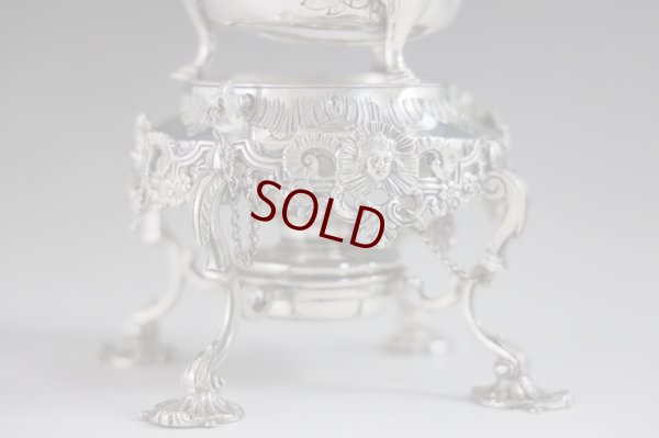 画像8: シルバープレート製　ヴィクトリアン　ロココ　バチェラーサイズ　ティーケトル