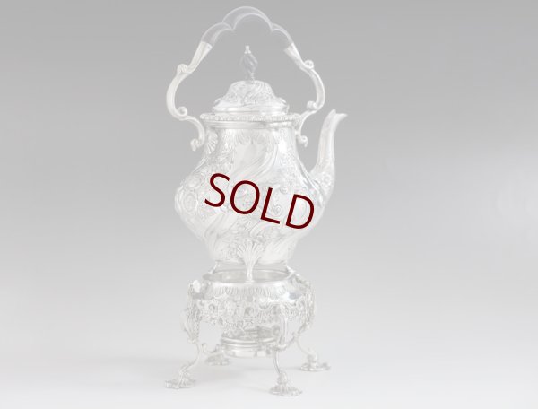 画像4: シルバープレート製　ヴィクトリアン　ロココ　バチェラーサイズ　ティーケトル