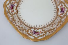 画像3: ロイヤルアルバート　ヴィンテージ 金彩　手描き　ケーキ皿　4枚セット (3)