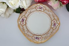 画像6: ロイヤルアルバート　ヴィンテージ 金彩　手描き　ケーキ皿　4枚セット (6)