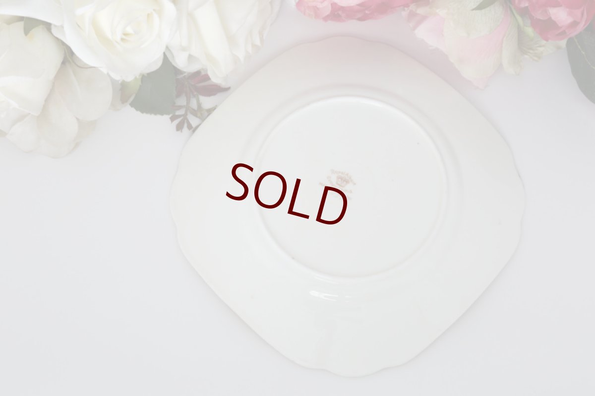 画像7: ロイヤルアルバート　ヴィンテージ 金彩　手描き　ケーキ皿　4枚セット (7)