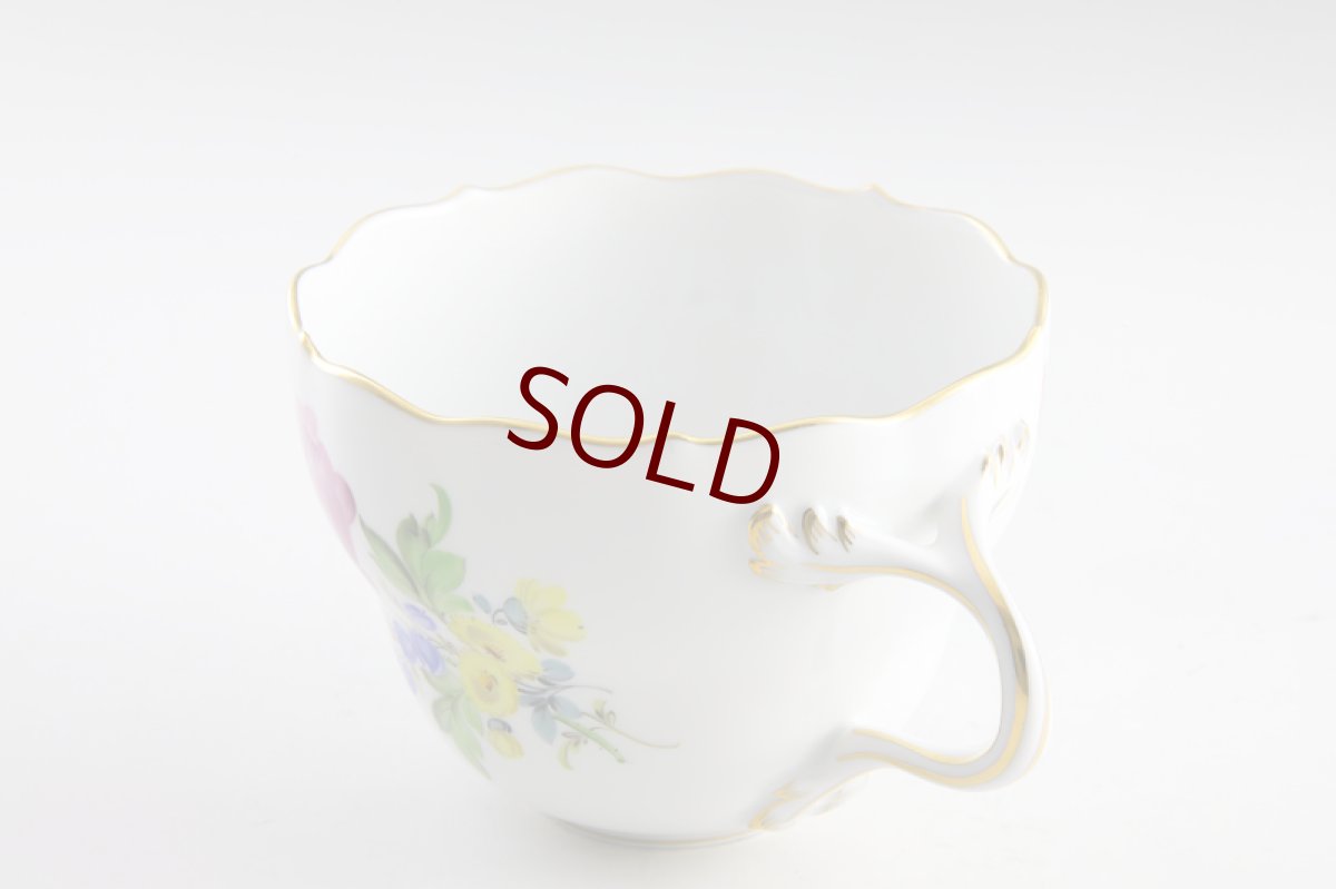 画像10: 未使用　正規　マイセン　3フラワー　カップアンドソーサー (10)