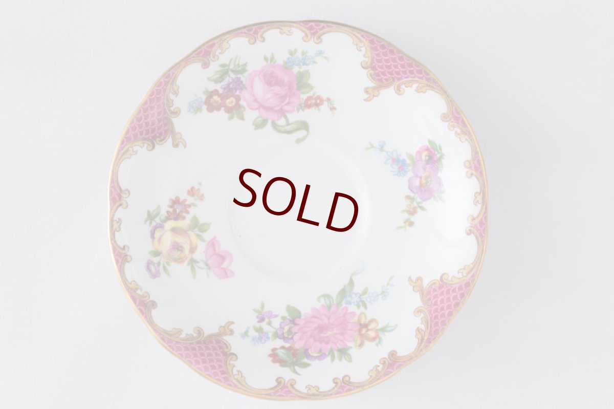 画像5: エインズレイ　1930-40年代　薔薇とお花のティーカップトリオセット (5)