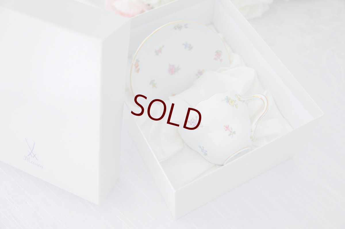 画像12: 未使用　正規　マイセン　ちらし小花　カップアンドソーサー (12)