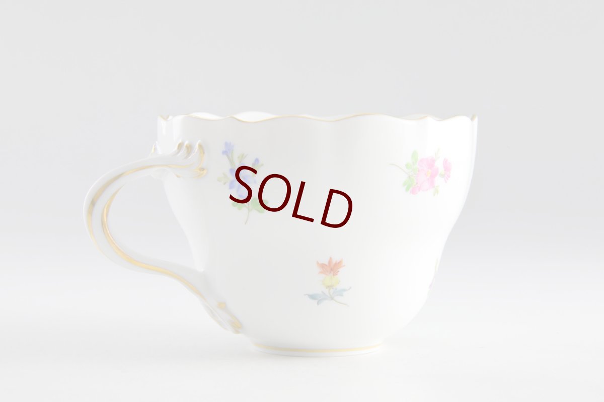 画像9: 未使用　正規　マイセン　3フラワー　カップアンドソーサー (9)