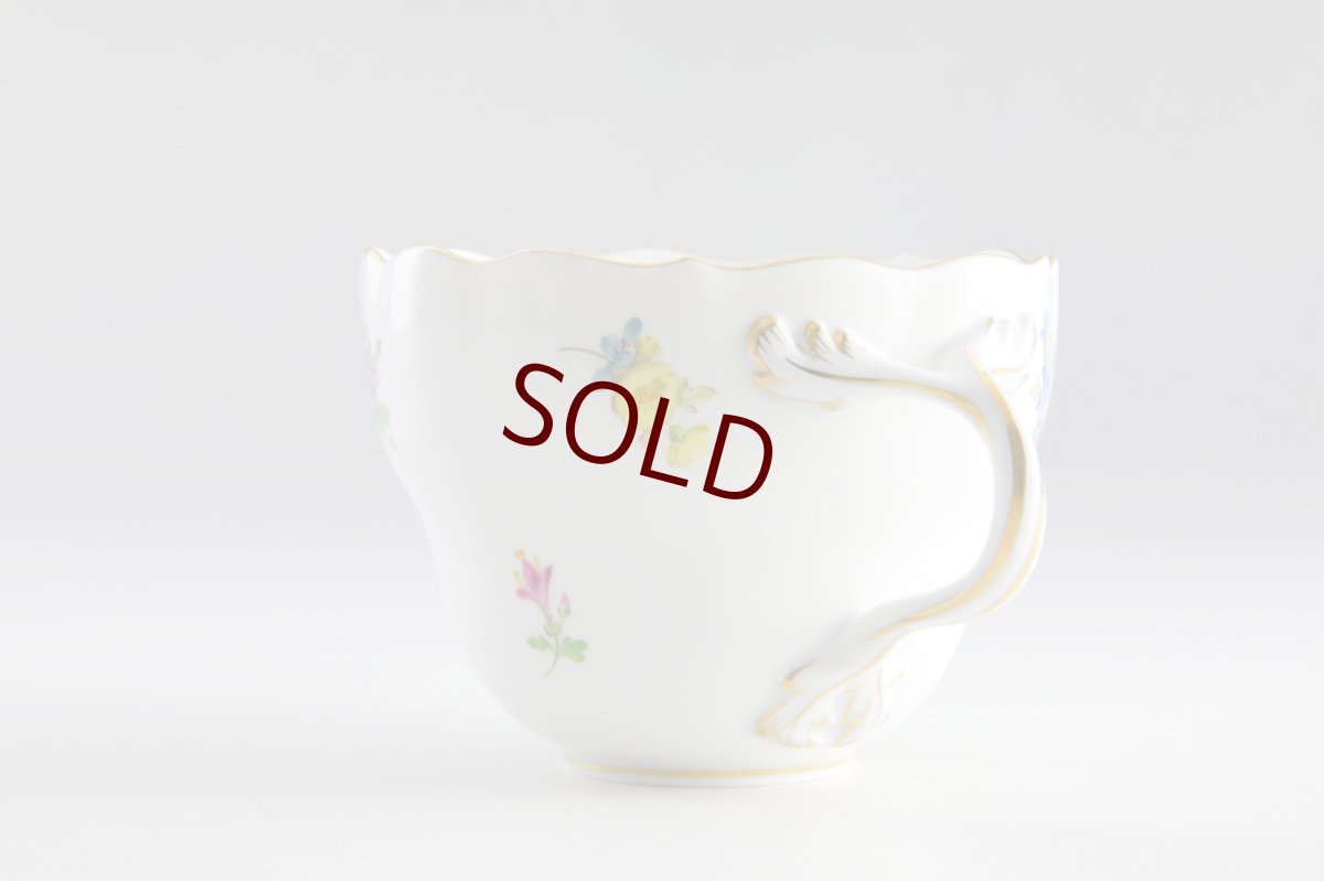 画像8: 未使用　正規　マイセン　3フラワー　カップアンドソーサー (8)