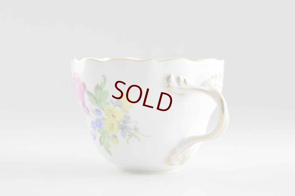 画像3: 未使用　正規　マイセン　3フラワー　カップアンドソーサー (3)