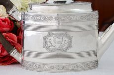 画像7: 純銀製(925) アンティークシルバー 1789年　ジョージ三世　ブライトカット　ティーポット (7)