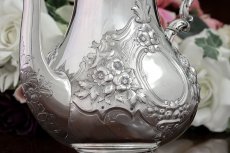 画像7: 純銀製(925) アンティークシルバー 1860年 ヴィクトリアンロココスタイル コーヒーポット (7)