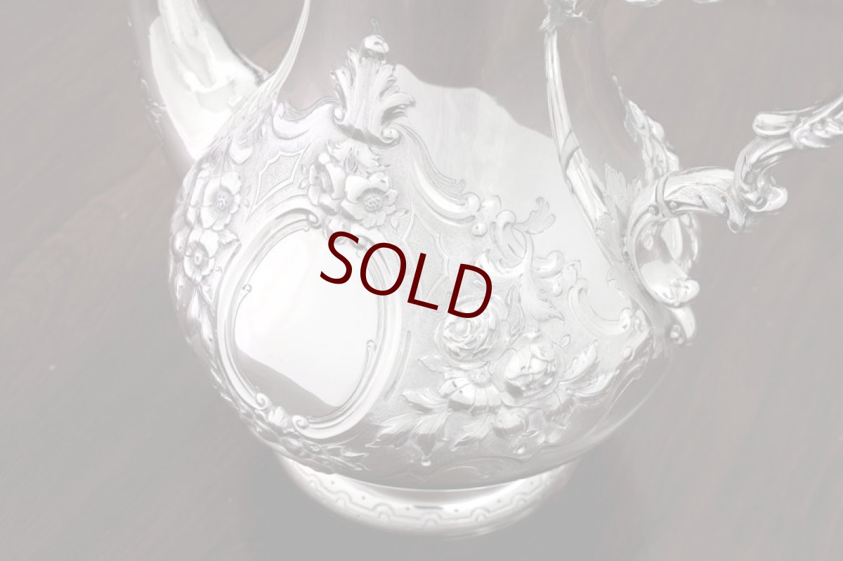 画像10: 純銀製(925) アンティークシルバー 1860年 ヴィクトリアンロココスタイル コーヒーポット (10)