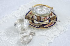 画像4: 純銀(925) ヴィンテージシルバー1969年　ボウルつき 透かし細工のティーストレイナー (4)