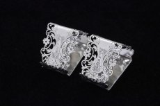 画像3: 純銀製(925) アンティークシルバー 1904年  ナプキンリング2組セット (3)