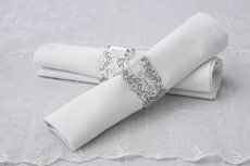 画像2: 純銀製(925) アンティークシルバー 1904年  ナプキンリング2組セット (2)