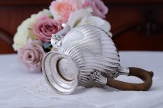 画像6: 純銀製(925)アンティークシルバー 1880年 斜めフリューテッド バッチェラーサイズティーポット (6)