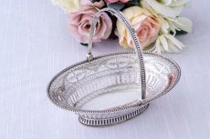 画像1: 純銀製(925)アンティークシルバー 1909年 マッピン＆ウェッブ　ボンボンバスケット　 (1)