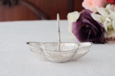 画像7: 純銀製(925)　アンティークシルバー　透かし細工　ミニボンボンバスケット (7)
