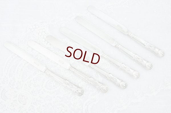 画像9: シルバープレート製 1887年　マッピン＆ウェッブ キングスパターン デザートカトラリー6組セット