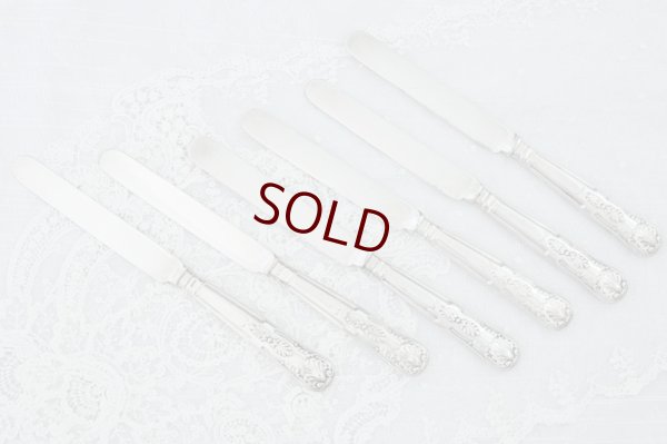 画像11: シルバープレート製 1887年　マッピン＆ウェッブ キングスパターン デザートカトラリー6組セット