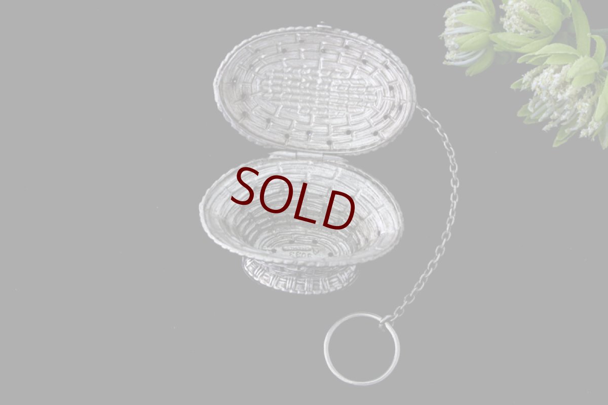 画像3: 純銀製(925)　ビンテージシルバー　アメリカン　バスケット型ティーインフューザー　 (3)