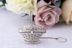 画像4: 純銀製(925)　ビンテージシルバー　アメリカン　バスケット型ティーインフューザー　 (4)