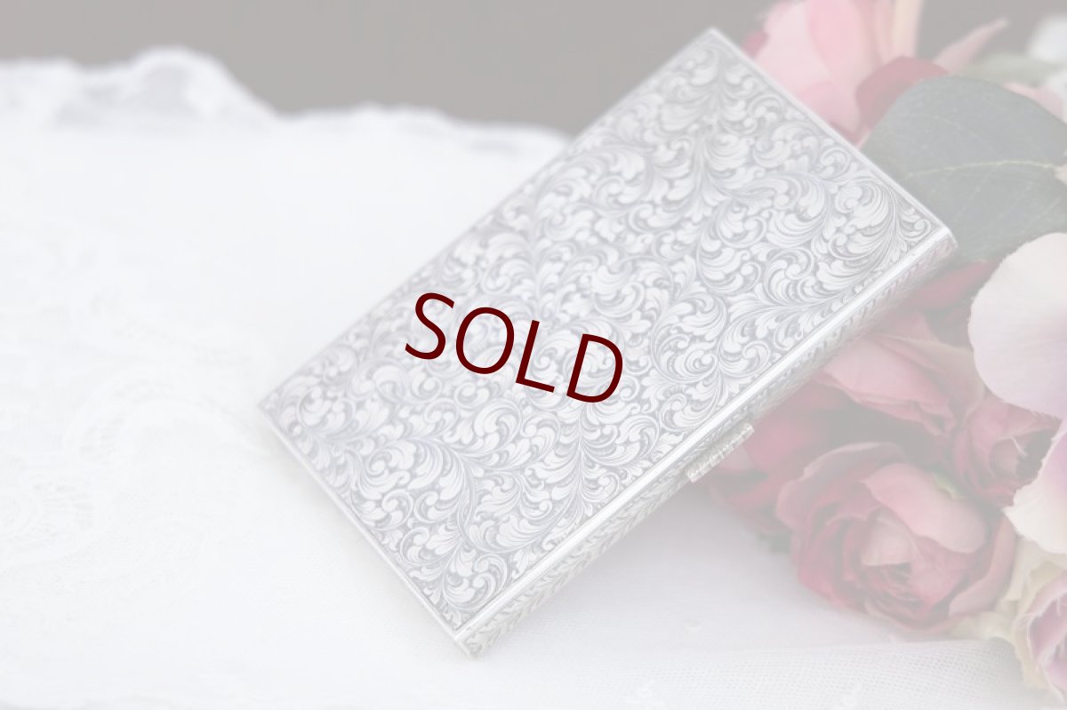 画像7: 純銀製(800)　ドイツ製　手彫りスクロール装飾　シガレットケース (7)