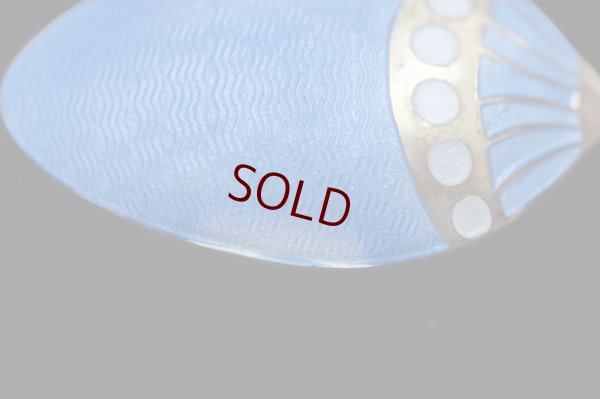 画像8: 訳あり！純銀製(925) ビンテージシルバー エナメル 金鍍金 コーヒースプーン6本セット　