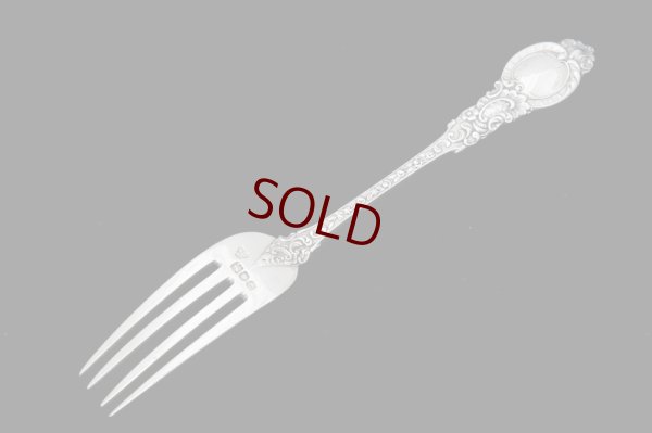 画像8: 純銀製（925）1899年 ロココスタイル　クリスニング　チャイルド　カトラリーセット