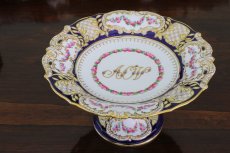 画像3: アンティーク陶磁器 1871年 コープランド ルイーズ王女ご成婚記念 ペア　コンポート/ケーキスタンド/タッツア・/コンポート  (3)