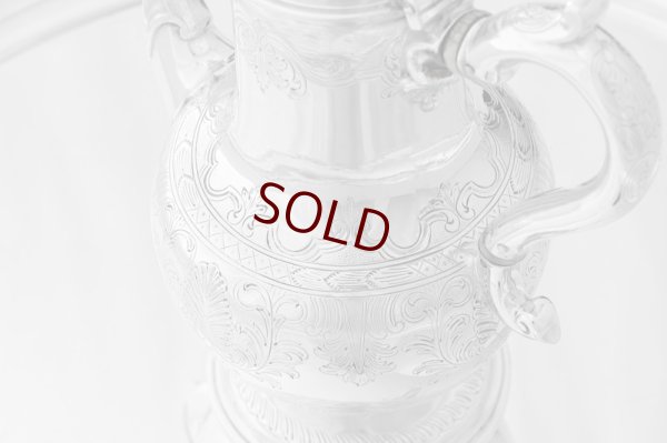 画像5: アンティークシルバー 純銀製 薔薇の摘み 手彫り彫刻 バチェラーサイズ コーヒーポット