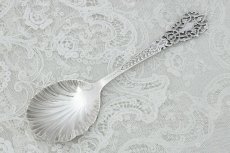 画像2: アンティークシルバー 純銀製(925) 貝のボウル　ヴィクトリアン透かし細工　大きめジャムスプーン (2)