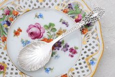 画像4: アンティークシルバー 純銀製(925) 貝のボウル　ヴィクトリアン透かし細工　大きめジャムスプーン (4)