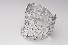 画像6: アンティークシルバー 純銀製　総透かし細工ピアッシング ナプキンリング (6)