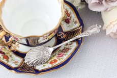 画像10: アンティークシルバー 純銀製(925) ロココ風 貝のボウル ティースプーン 6本＆シュガートングセット (10)