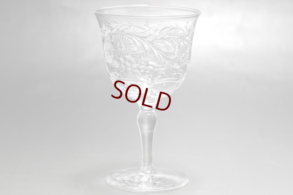 画像9: アンティーククリスタルグラス 特級C.1920 Webb Corbett インタリオエングレーブメント アペリティフグラス6客セット (9)