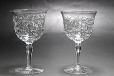 画像3: アンティーククリスタルグラス 特級C.1920 Webb Corbett インタリオエングレーブメント アペリティフグラス6客セット (3)
