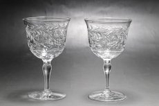 画像2: アンティーククリスタルグラス 特級C.1920 Webb Corbett インタリオエングレーブメント アペリティフグラス6客セット (2)
