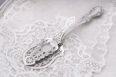 画像6: アンティークシルバー 純銀製 エルキントン制作 透かし細工が美しいサービングトング (6)