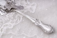 画像7: アンティークシルバー 純銀製 エルキントン制作 透かし細工が美しいサービングトング (7)