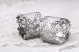 画像2: アンティークシルバー 、純銀製(925) 1899年　美透かし細工  ナプキンリング2組セット (2)