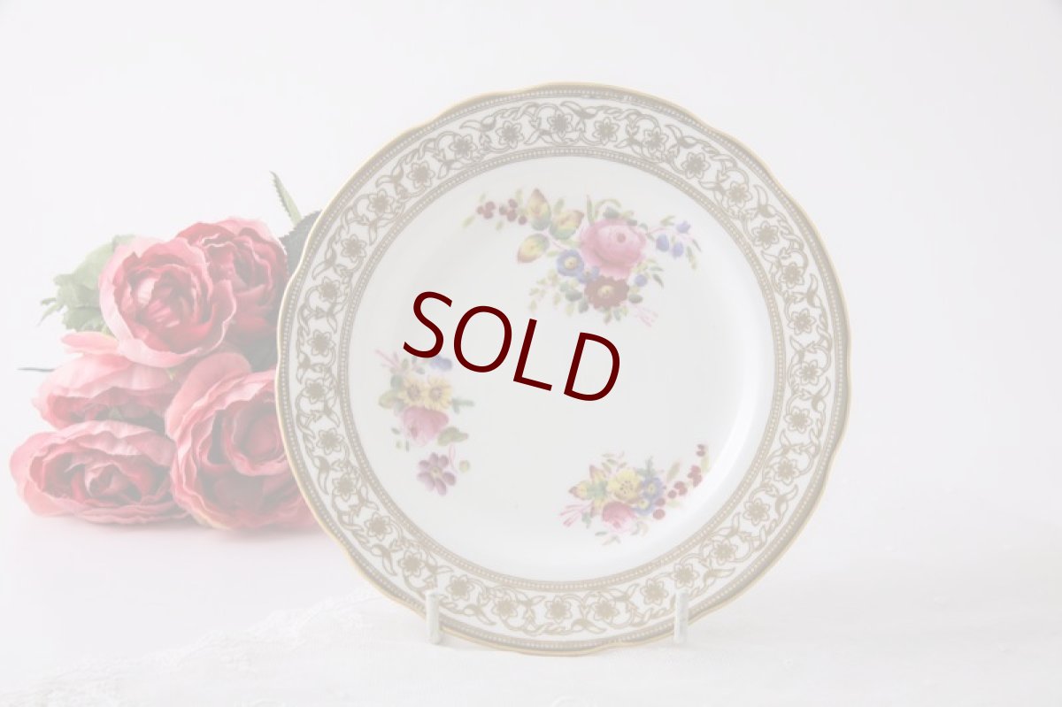 画像6: ヴィンテージ陶磁器　ハマースレイ　手描き　薔薇とガーデンフラワーのブーケ ティーカップトリオセット (6)