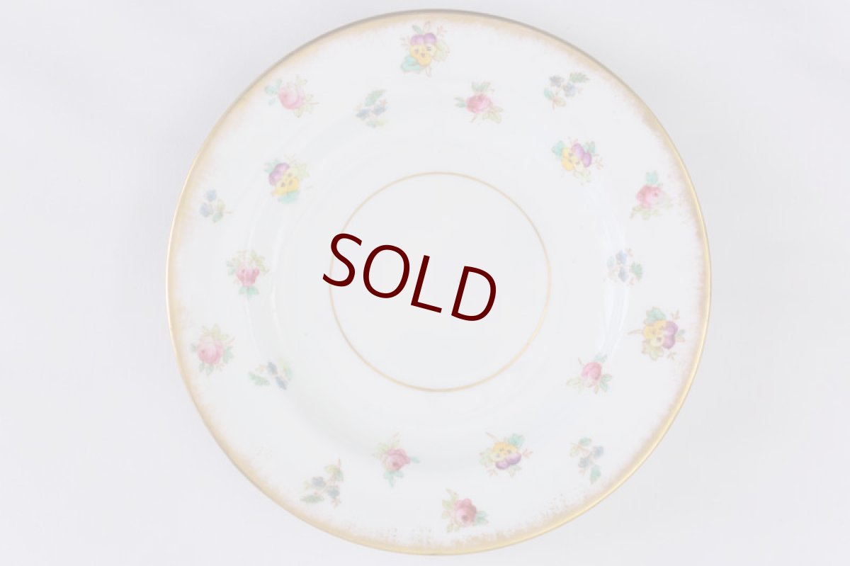 画像5: アンティーク陶磁器　ちらし小花　総手描き　ティーカップトリオセット (5)