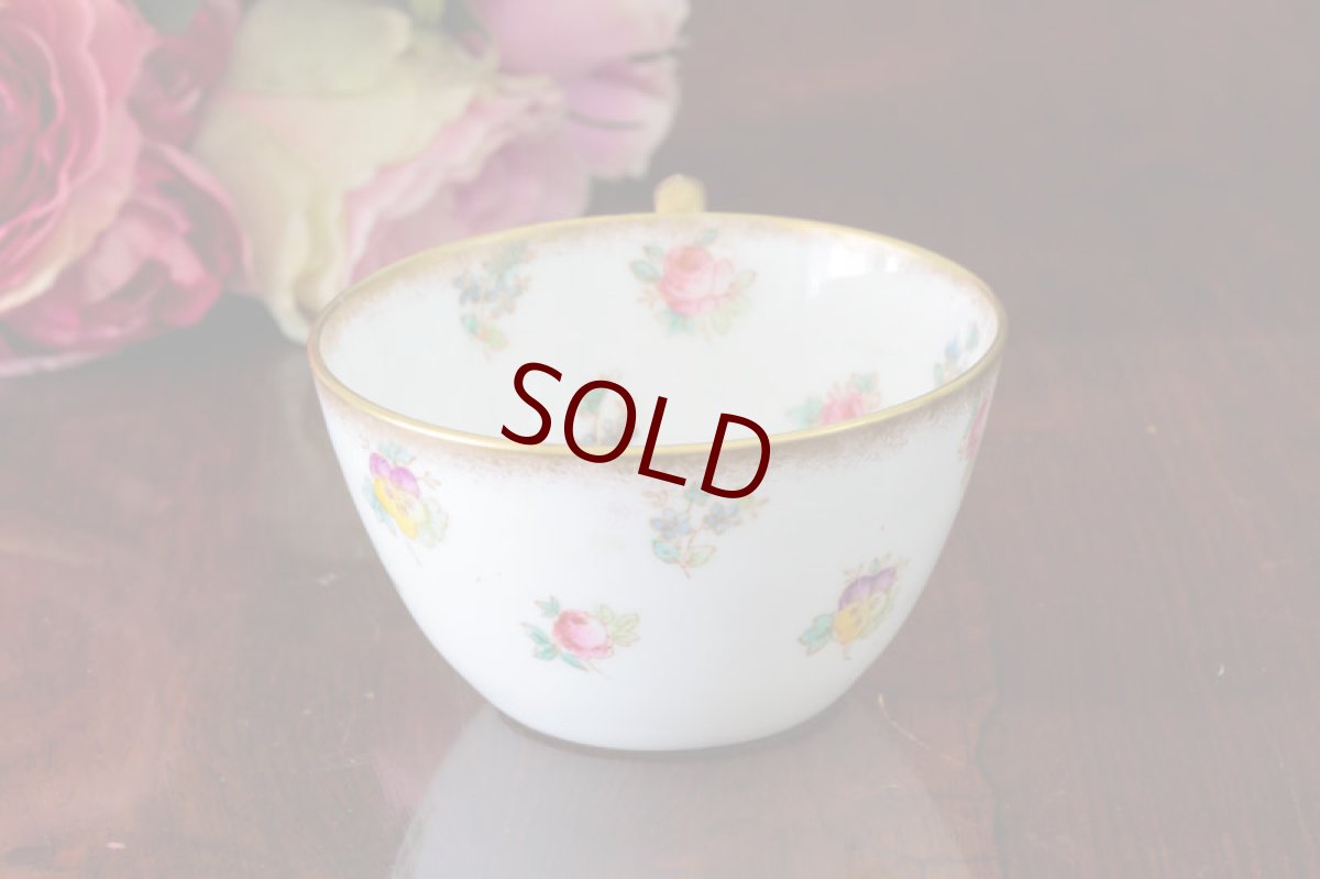 画像3: アンティーク陶磁器　ちらし小花　総手描き　ティーカップトリオセット (3)