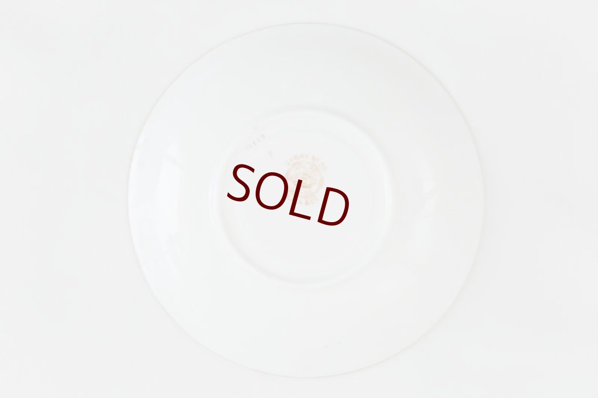 画像8: アンティーク陶磁器　ちらし小花　総手描き　ティーカップトリオセット (8)