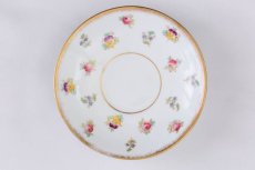 画像7: アンティーク陶磁器　ちらし小花　総手描き　ティーカップトリオセット (7)